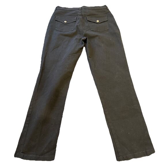 Gloria Vanderbilt-Amanda Jeans Womens with Back Pkt Flaps-Size 12 Average-Black - Picture 8 of 13